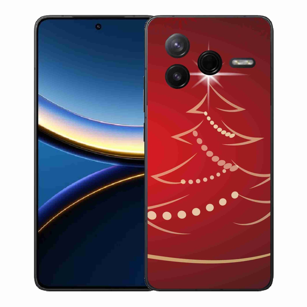 Gélový kryt mmCase na Xiaomi Poco F7 Pro - kreslený vianočný stromček