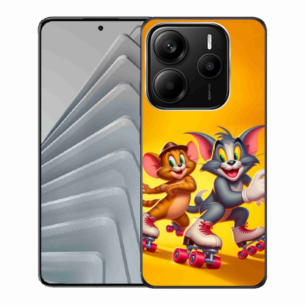 Gélový kryt mmCase na Xiaomi Redmi Note 14 5G - tom a jerry