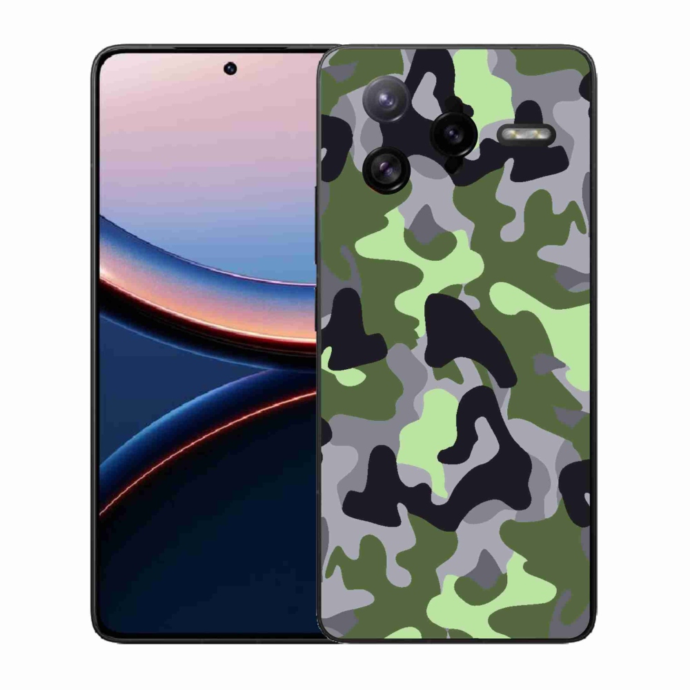 Gélový kryt mmCase na Xiaomi Poco F7 Ultra - maskáčový vzor 7