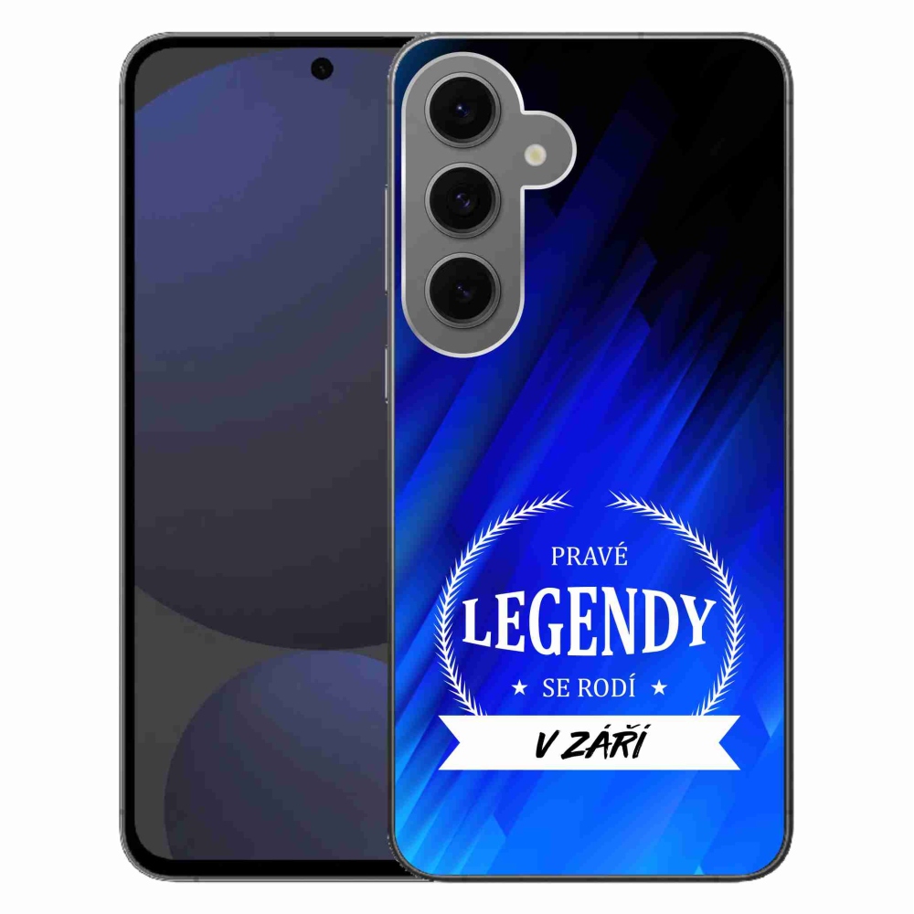 Gélový kryt mmCase na Samsung Galaxy S24 FE - legendy v septembri modré pozadie