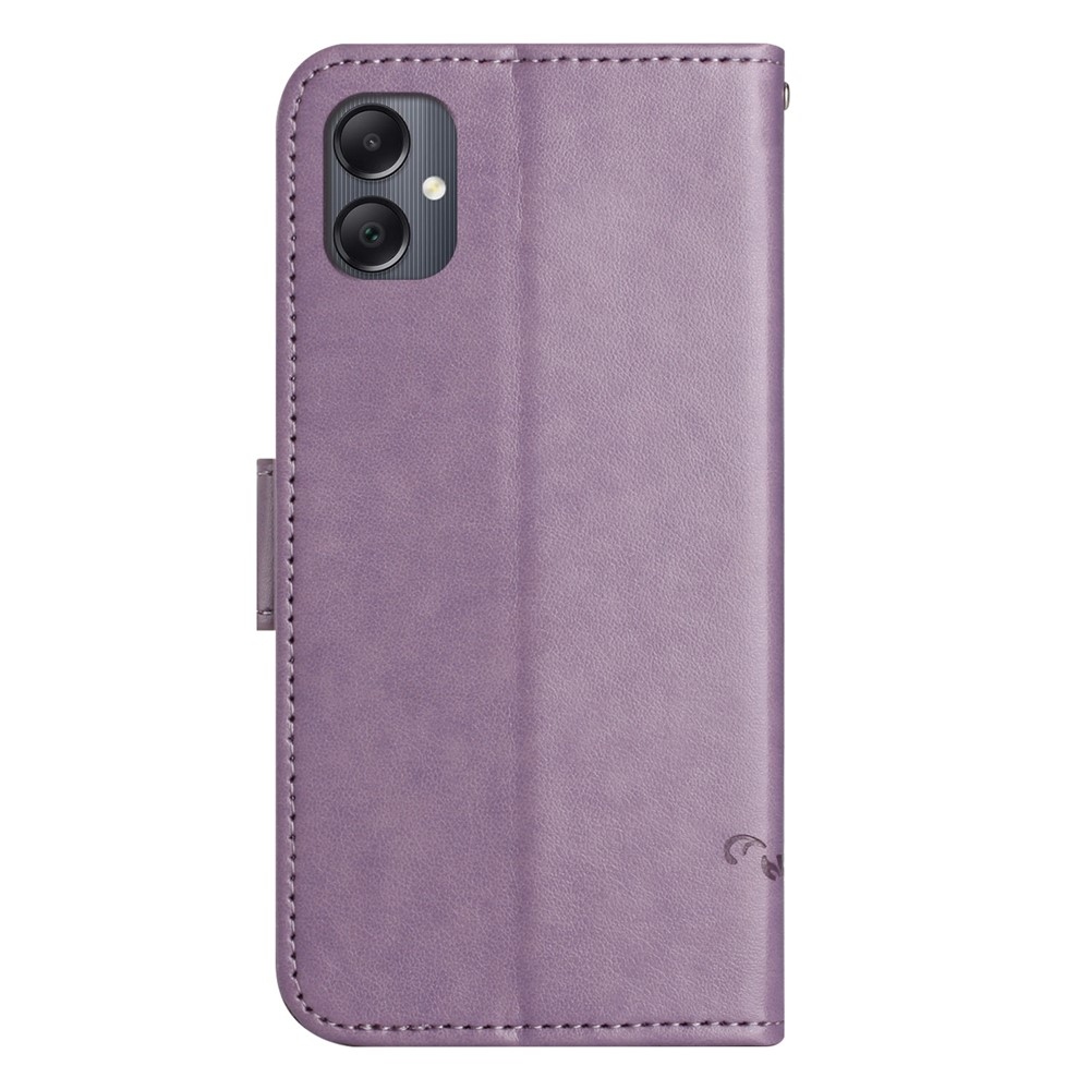 Flower knižkové púzdro na Samsung Galaxy A07 4G - svetlofialové