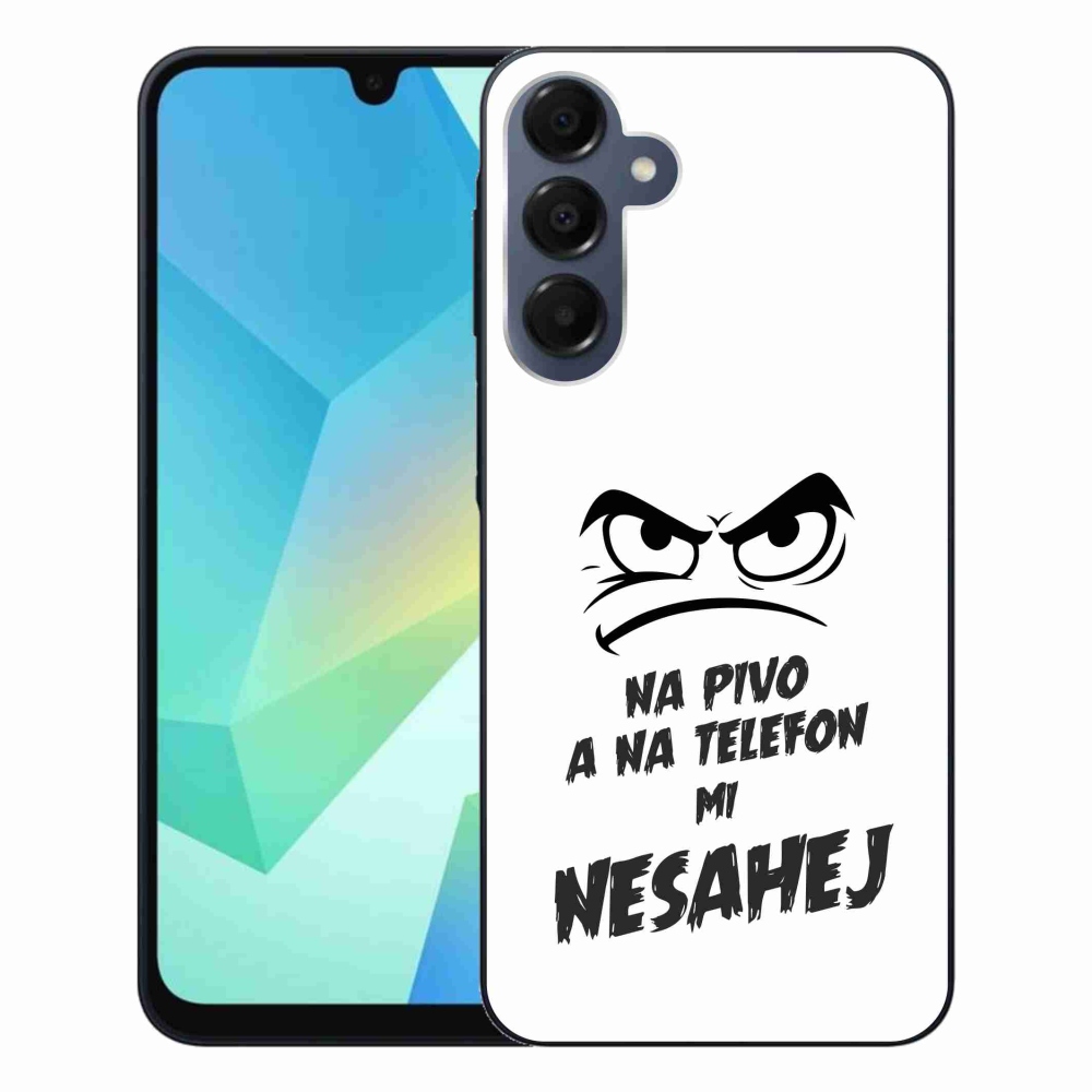Gélový kryt mmCase na Samsung Galaxy A16 4G/5G - pivný motív 2 biele pozadie