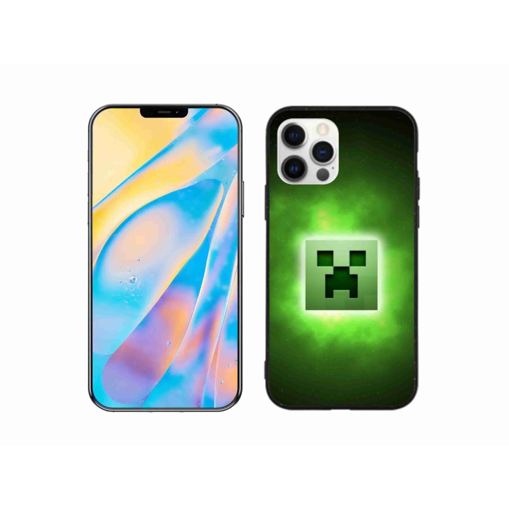 Gélový kryt mmCase na iPhone 12 - minecraft