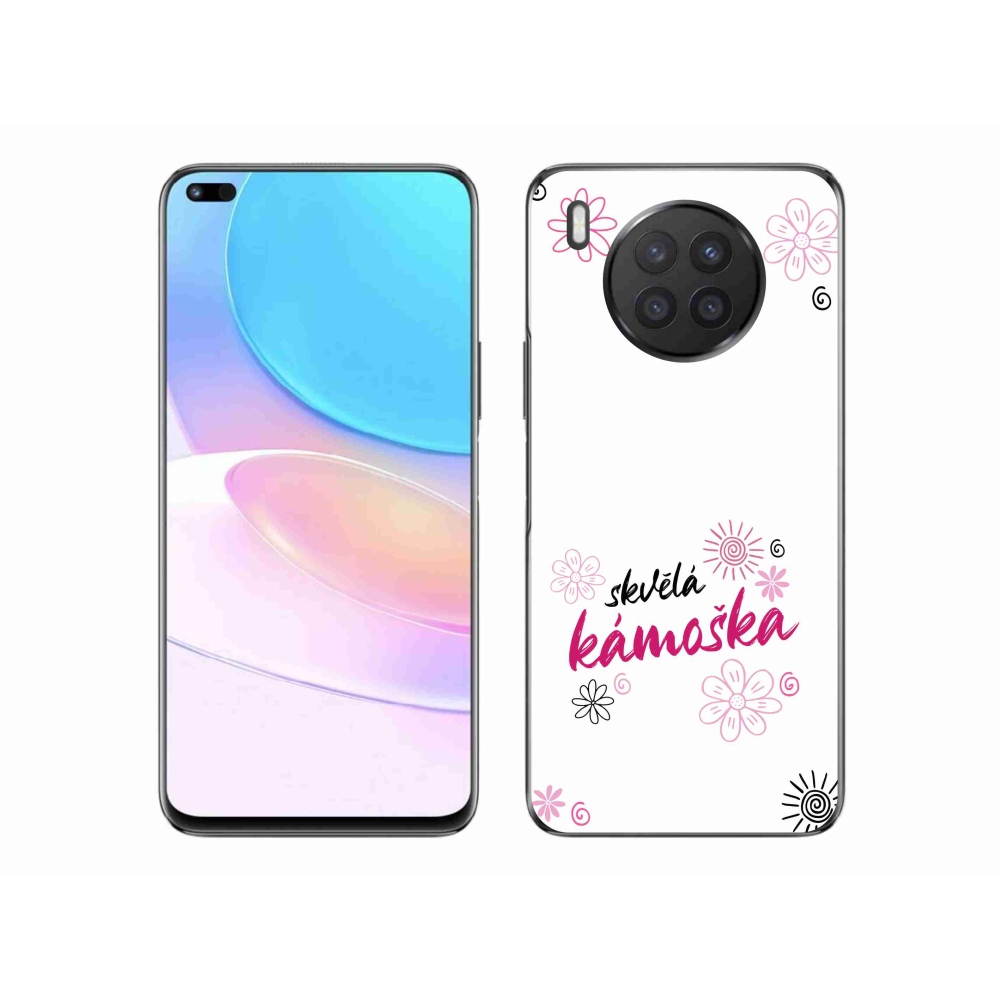 Gélový kryt mmCase na Huawei Nova 8i - skvelá kamoška biele pozadie
