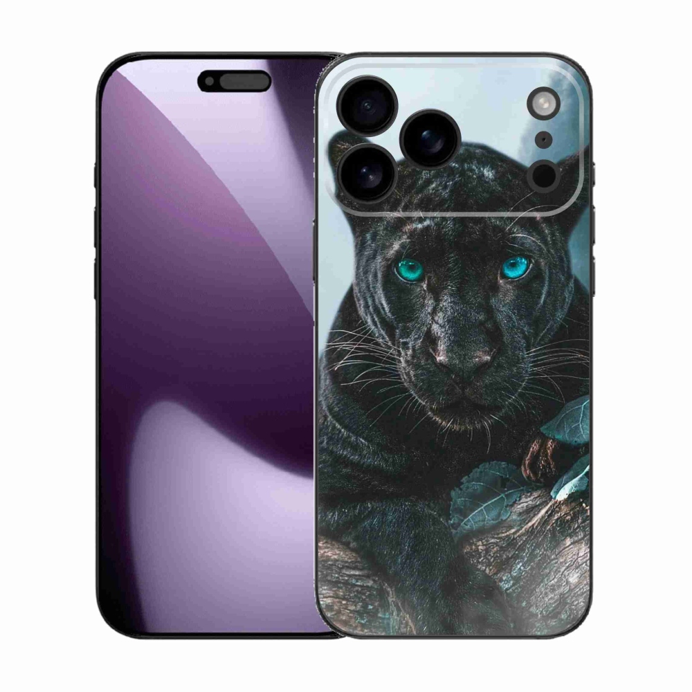 Gélový kryt mmCase na iPhone 17 Pro Max - čierny panter
