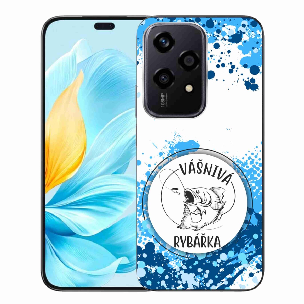 Gélový kryt mmCase na Honor 200 Lite 5G - vášnivá rybárka biele pozadie
