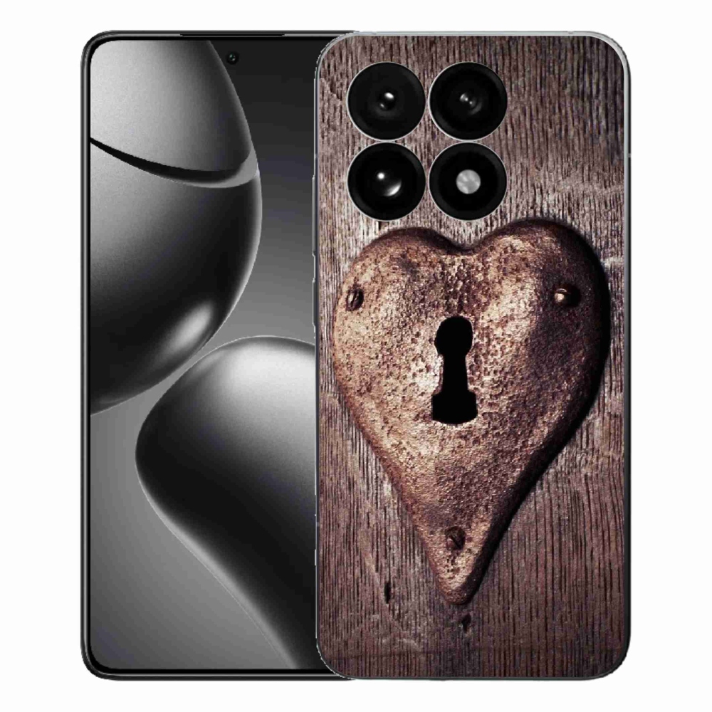 Gélový kryt mmCase na Xiaomi 15T - zámok v tvare srdca