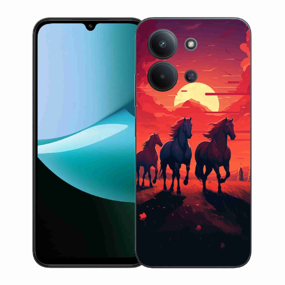 Gélový kryt mmCase na Xiaomi Redmi 15C 4G (171mm)/Poco C85 4G (171mm) - kone a západ slnka