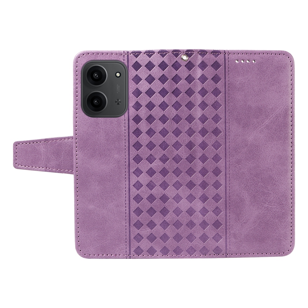 Grids knižkové púzdro na Xiaomi Redmi 15C 4G/5G (173mm) - svetlofialové