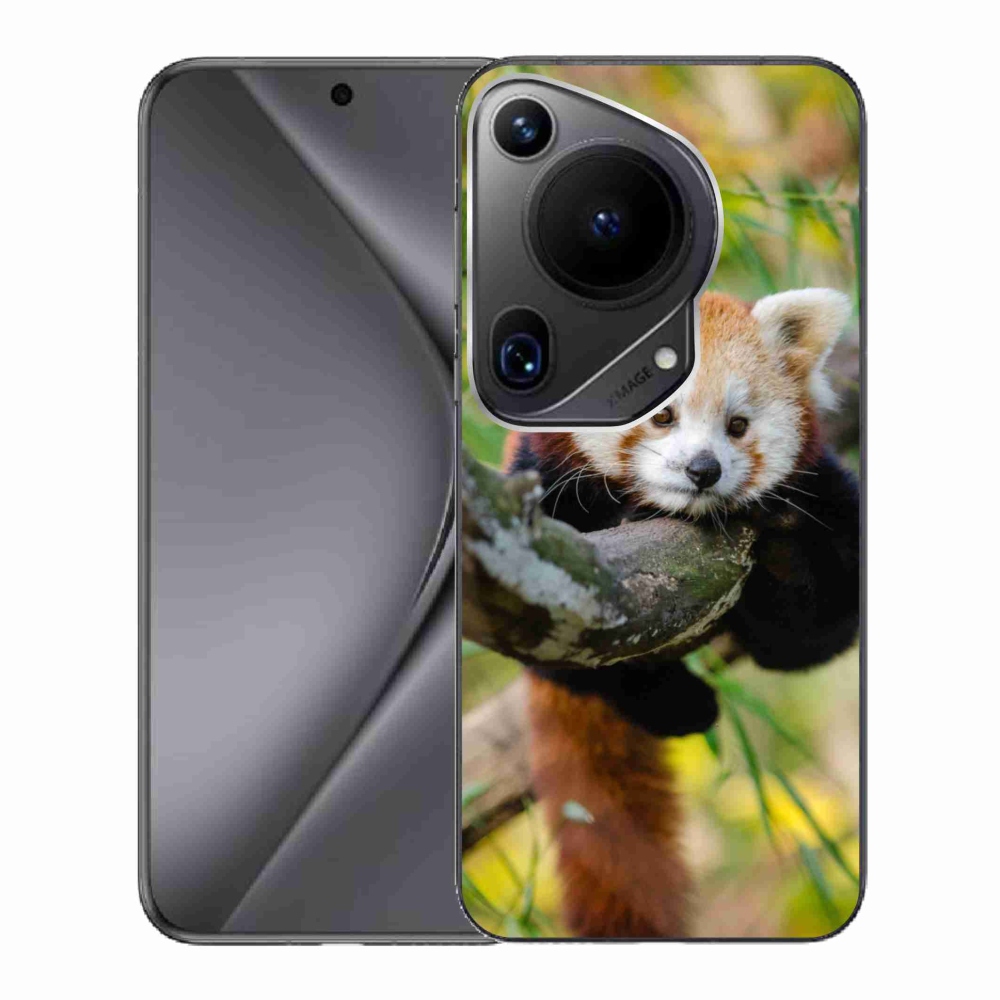 Gélový kryt mmCase na Huawei Pura 70 Ultra - panda červená