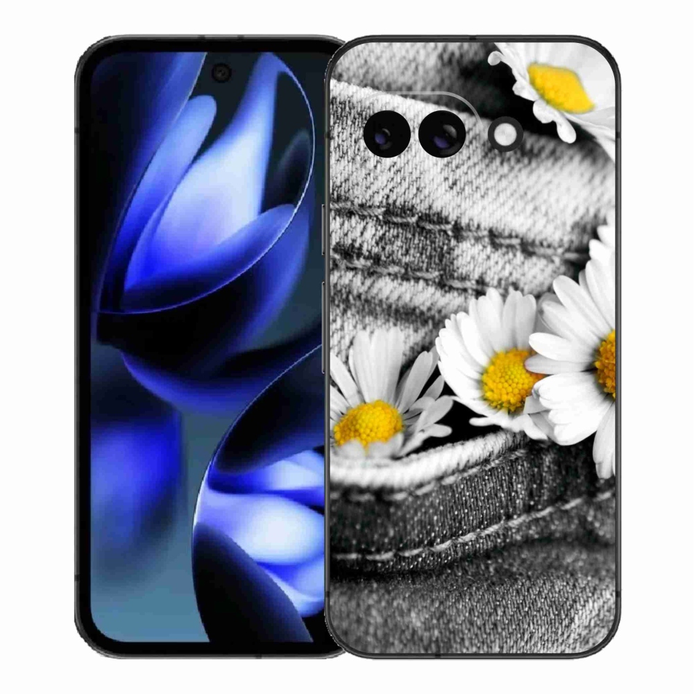 Gélový kryt mmCase na Google Pixel 9a - margarétky