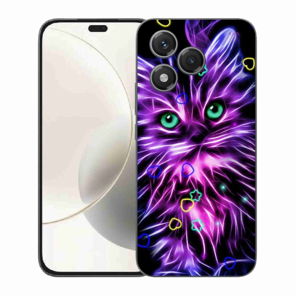 Gélový kryt mmCase na Honor 400 Lite - abstraktná mačka