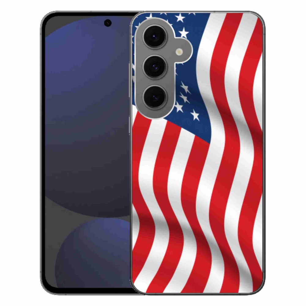 Gélový kryt mmCase na Samsung Galaxy S24 FE - vlajka USA