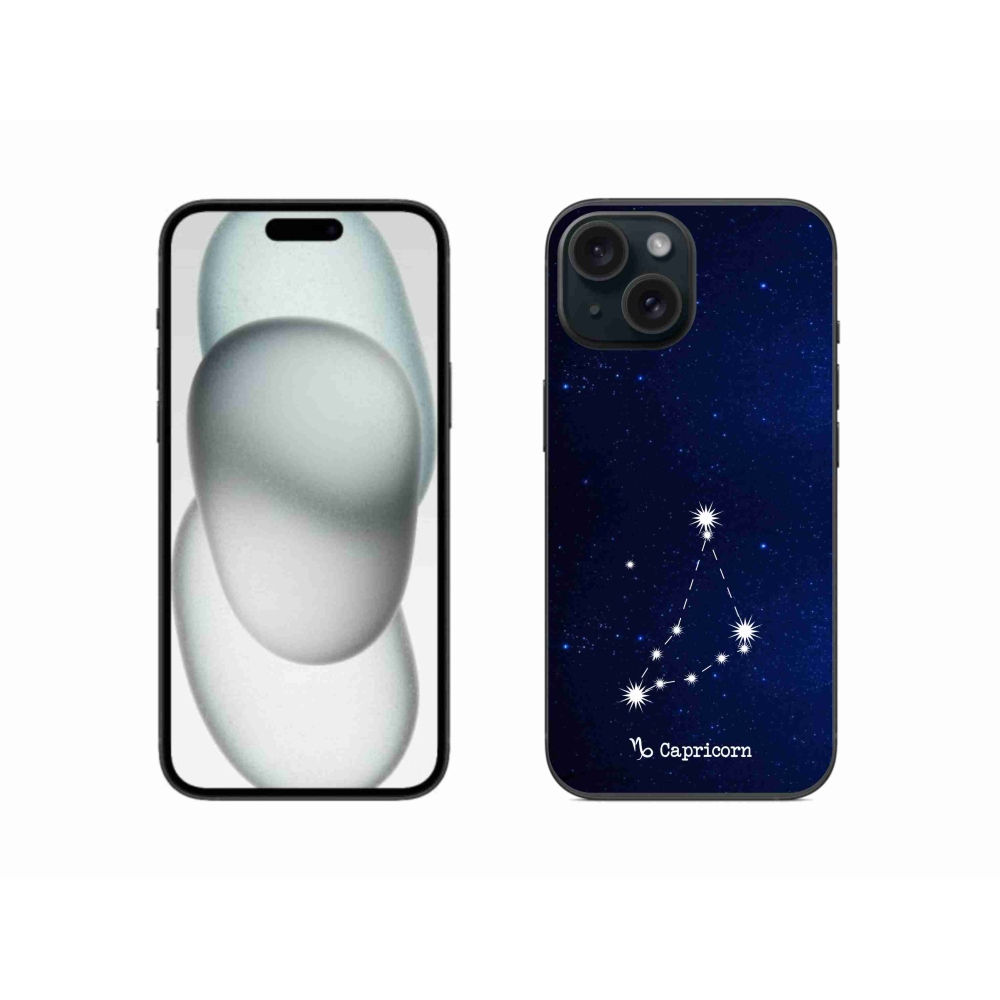 Gélový kryt mmCase na iPhone 15 - súhvezdí Kozorožca