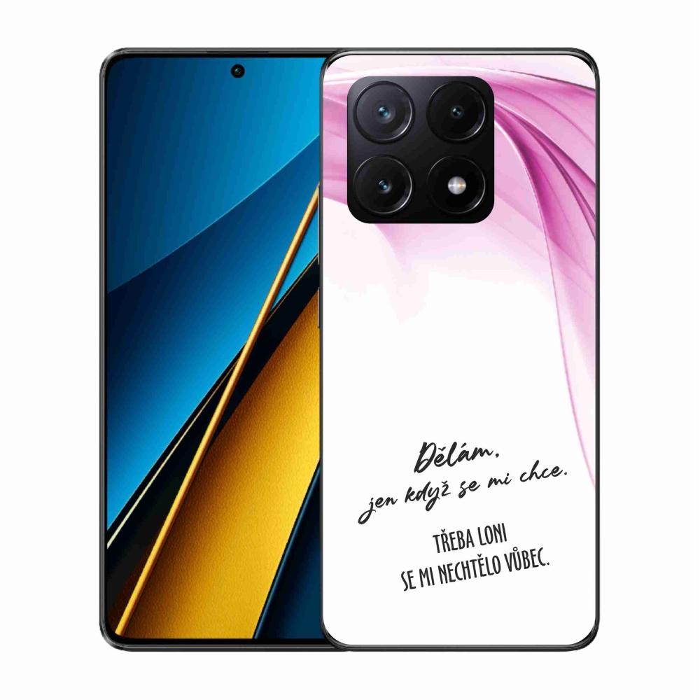 Gélový kryt mmCase na Xiaomi Poco X6 Pro 5G - vtipný text 12 biele pozadie