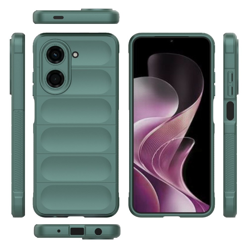 Rugg odolný gélový obal na Xiaomi Redmi A5 (171.7x77.8x8.3mm) - zelený