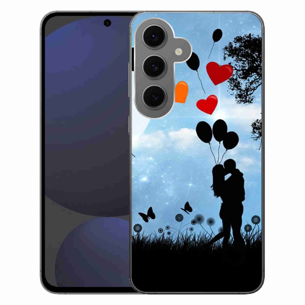 Gélový obal mmCase na Samsung Galaxy S24 FE - zamilovaný pár