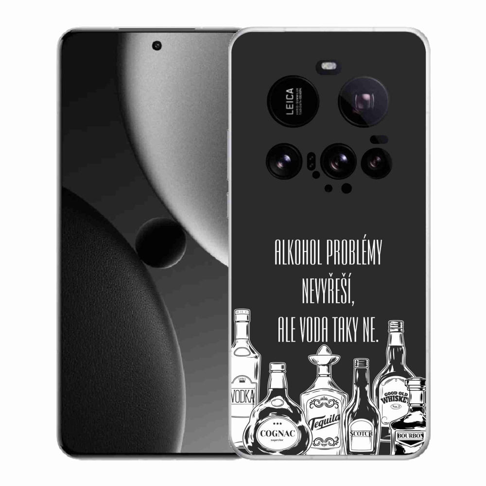 Gélový kryt mmCase na Xiaomi 15 Ultra - vtipný text čierne pozadie