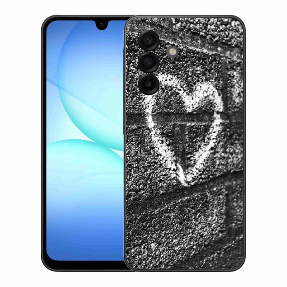 Gélový kryt mmCase na Samsung Galaxy A17 5G - srdce na stene