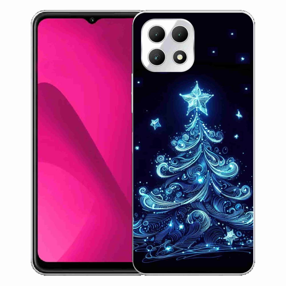 Gélový kryt mmCase na T-Mobile T Phone 2 - neónový vianočný stromček 4