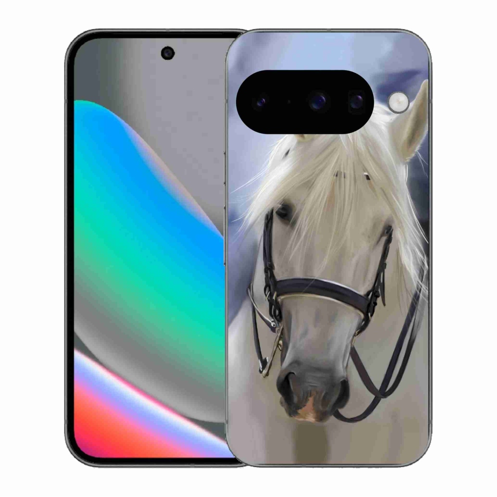 Gélový kryt mmCase na Google Pixel 10 - biely kôň