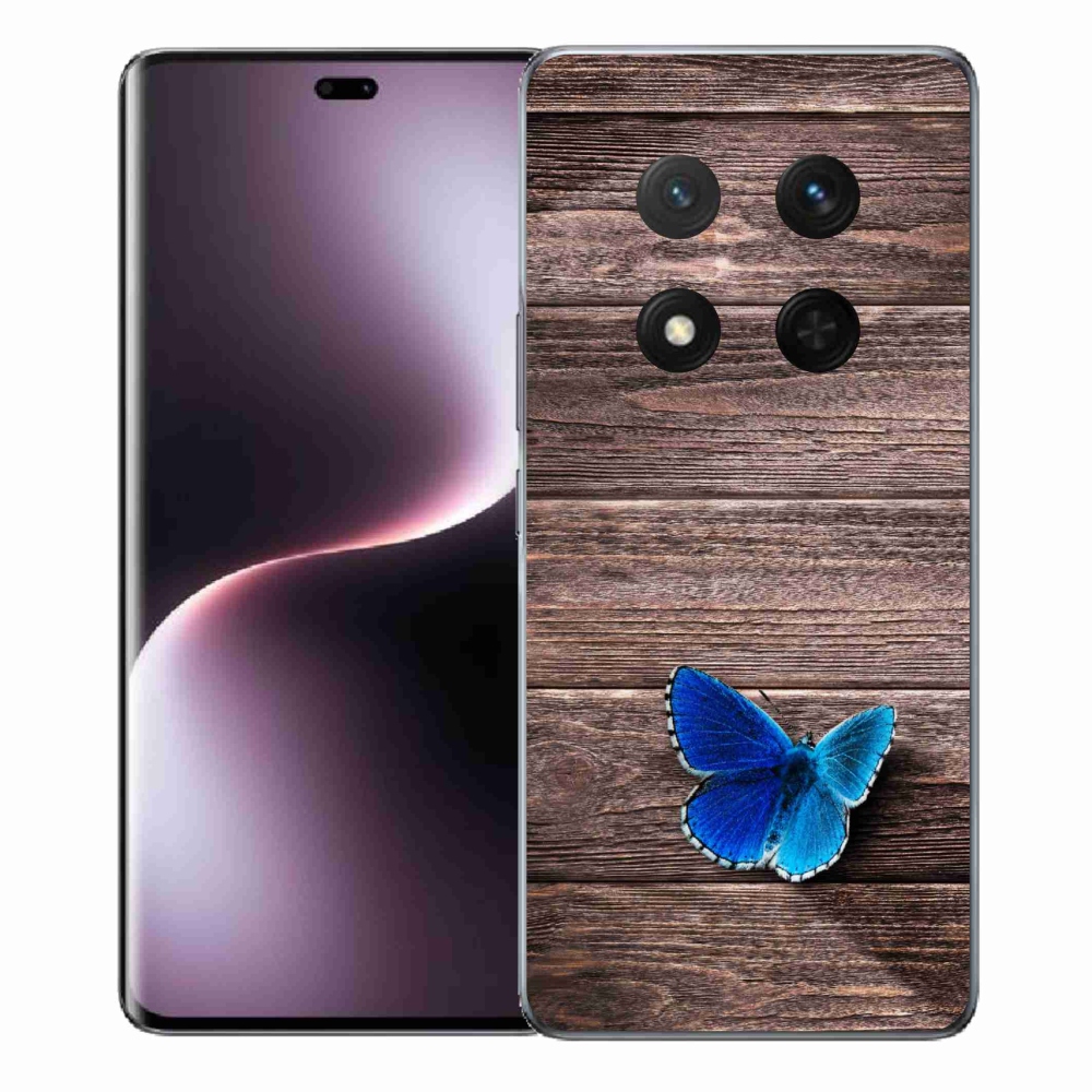 Gélový kryt mmCase na Honor Magic 7 Lite 5G - modrý motýľ 1
