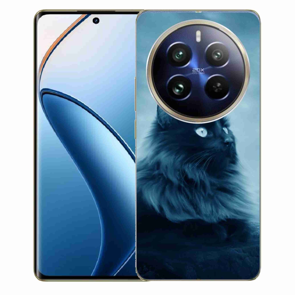 Gélový obal mmCase na Realme 12 Pro 5G/12 Pro+ 5G - čierna mačka 1