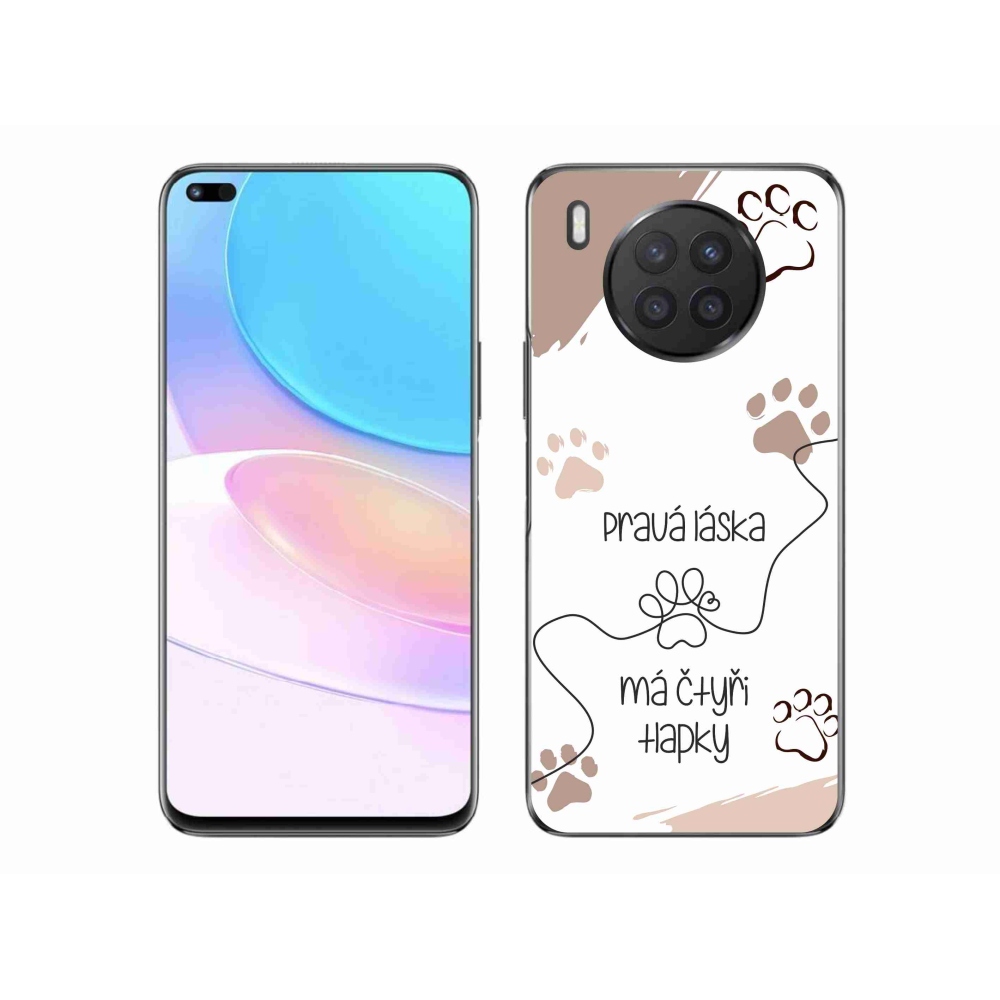 Gélový kryt mmCase na Huawei Nova 8i - psí motív 1 biele pozadie