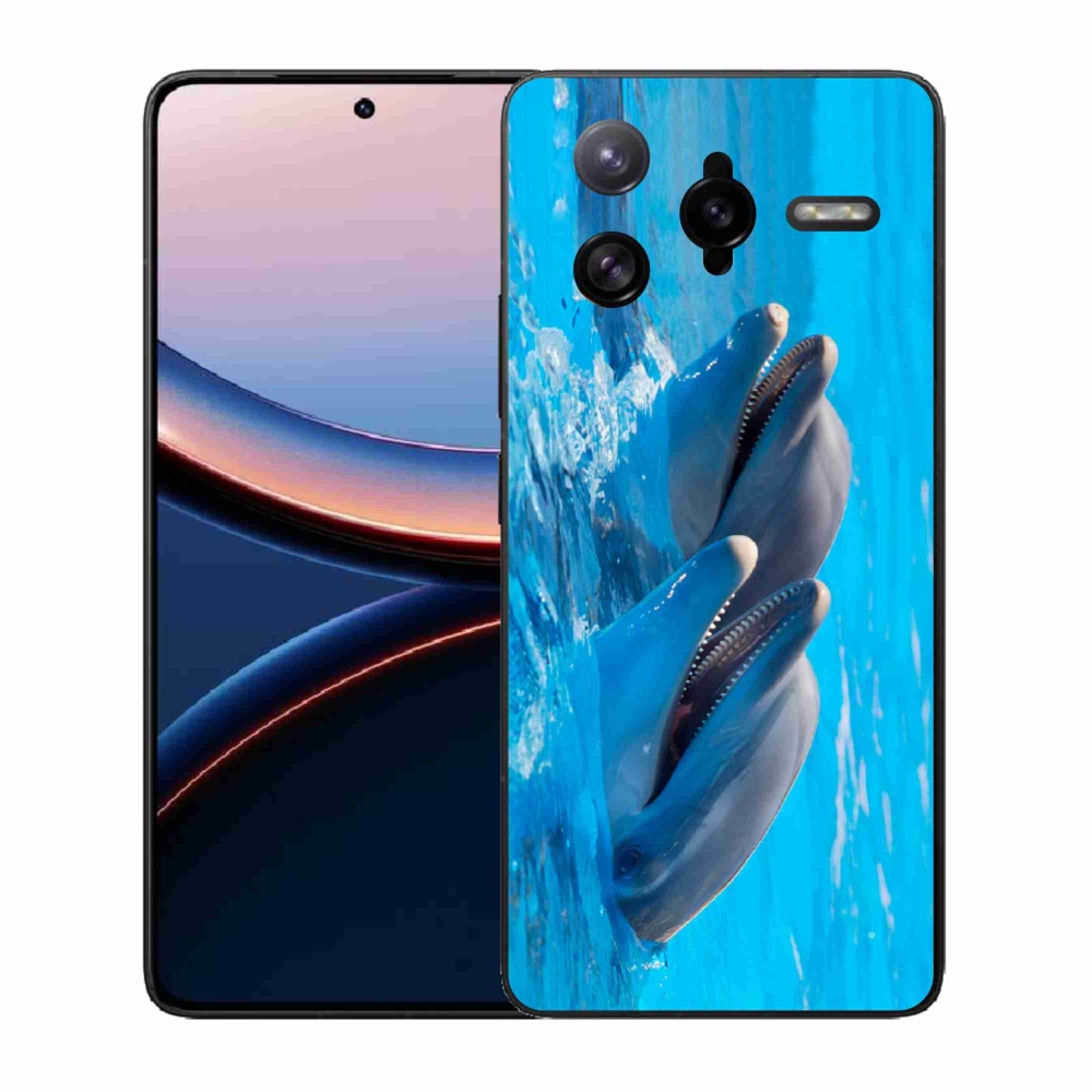 Gélový kryt mmCase na Xiaomi Poco F7 Ultra - delfíny