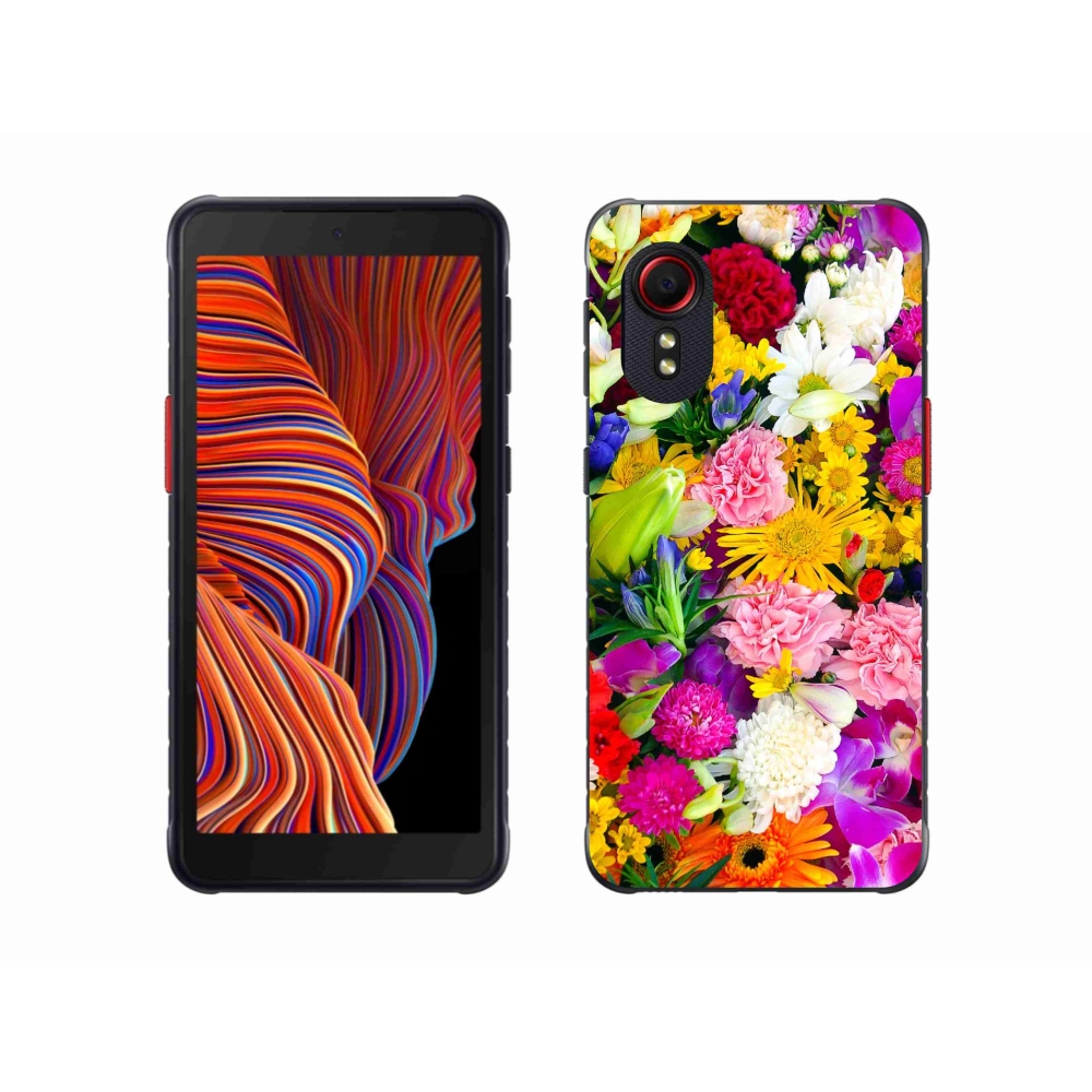 Gélový kryt mmCase na Samsung Galaxy Xcover 5 - kvety 12