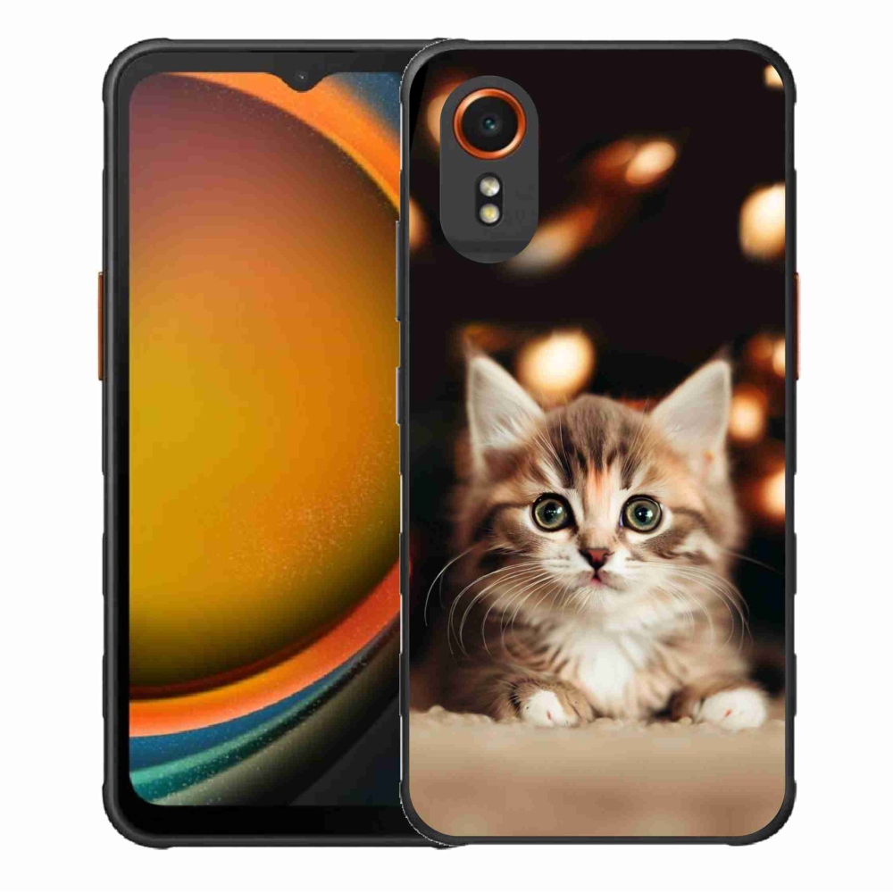 Gélový kryt mmCase na Samsung Galaxy Xcover 7 - roztomilé mačiatko 2