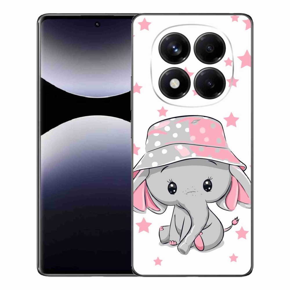 Gélový kryt mmCase na Xiaomi Redmi Note 14 Pro - ružový slon