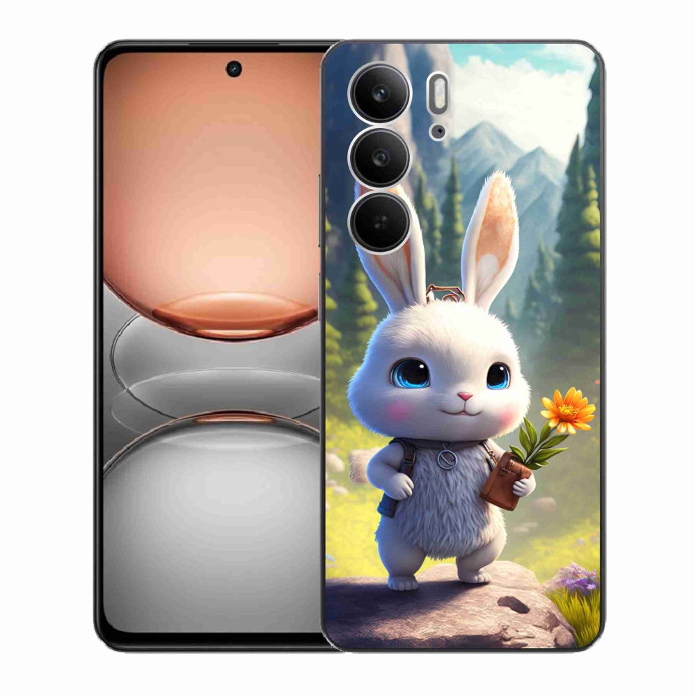 Gélový kryt mmCase na Realme C75 - roztomilý zajačik