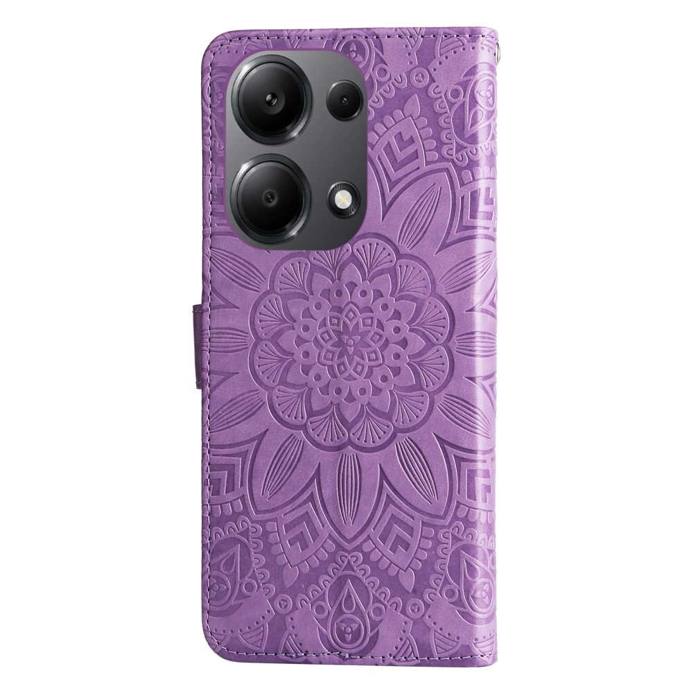 Sunflower knižkové púzdro na Xiaomi Redmi Note 14S/Note 13 Pro 4G/Poco M6 Pro - fialové