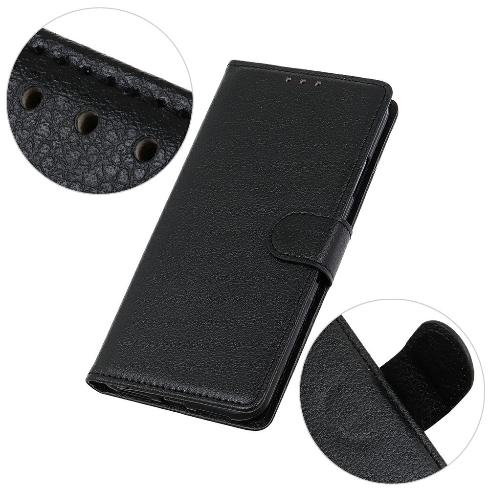 Litchie knižkové púzdro na Xiaomi Redmi 15C 4G/5G (173mm) - čierne
