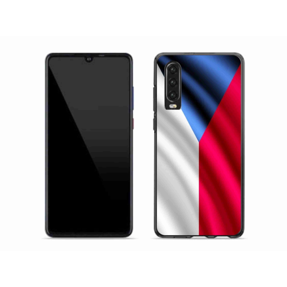 Gélový kryt mmCase na mobil Huawei P30 - česká vlajka