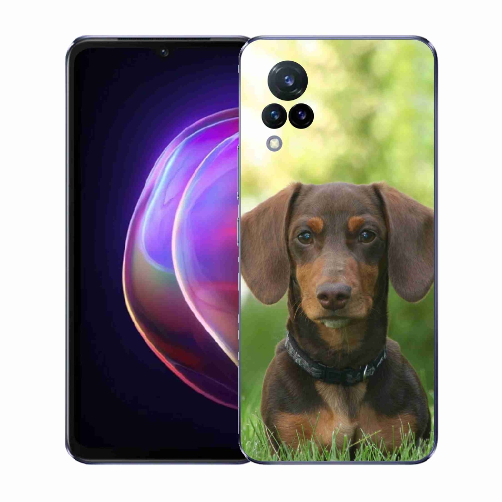 Gélový kryt mmCase na Vivo V21 4G/5G - hnedý jazvečík