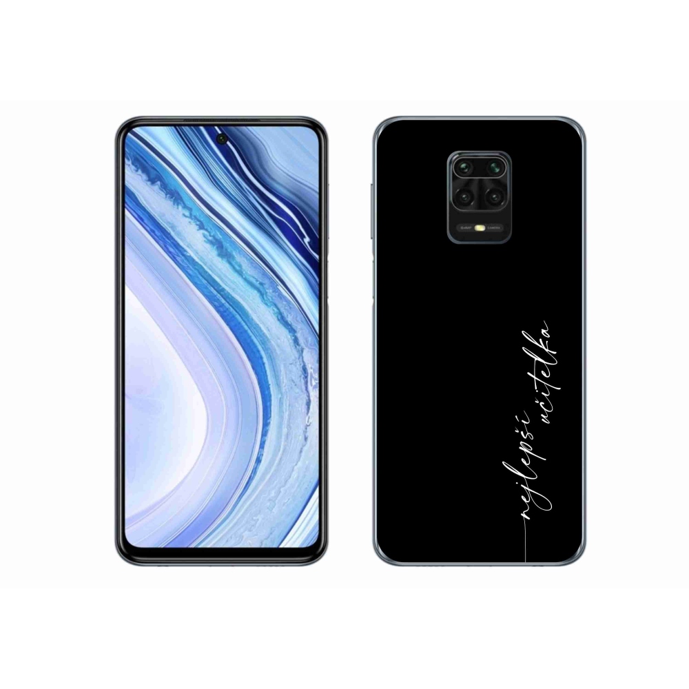 Gélový kryt mmCase na Xiaomi Redmi Note 9S - najlepšia učiteľka čierne pozadie