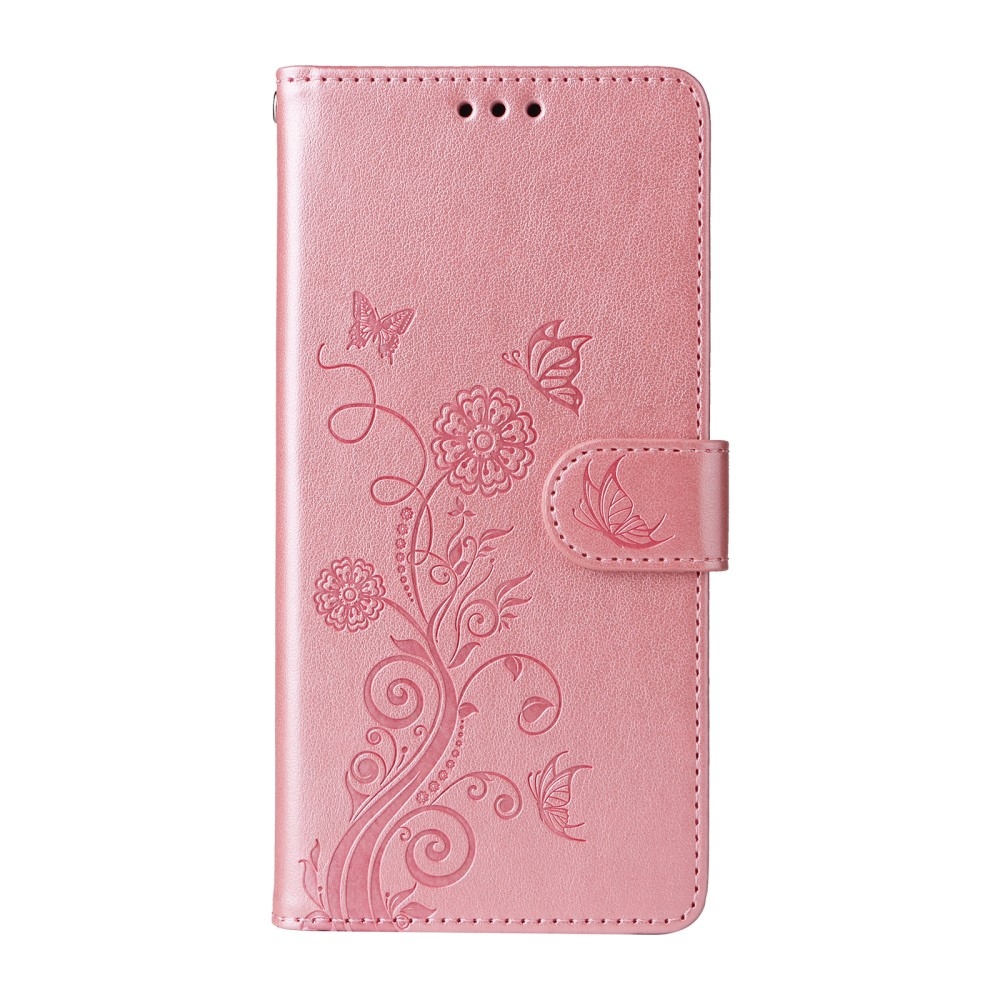 Flowery knižkové púzdro na Xiaomi Redmi A5 - ružové