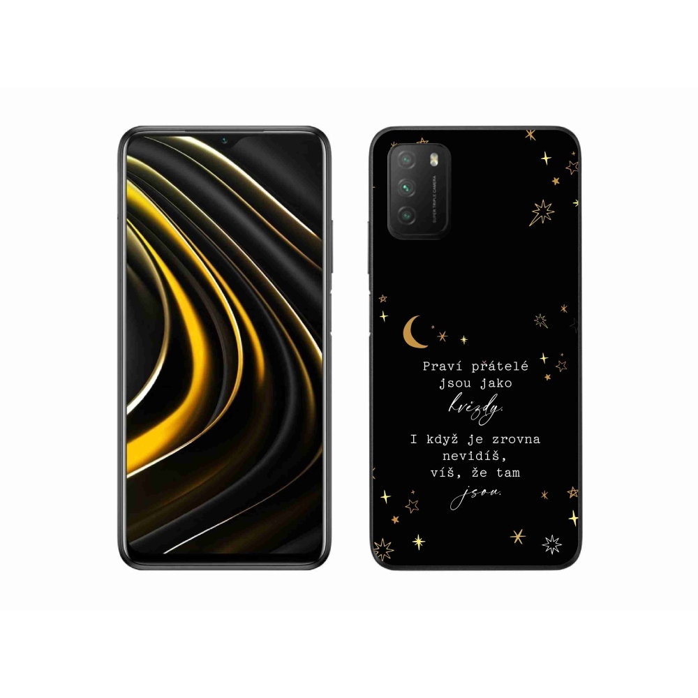 Gélový kryt mmCase na Xiaomi Poco M3 - citát 6 čierne pozadie