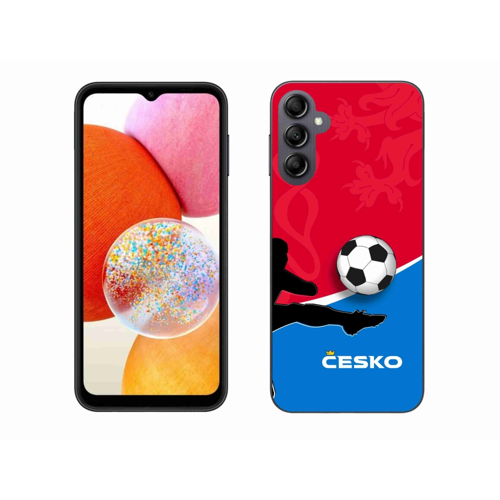 Gélový kryt mmCase na Samsung Galaxy A14 4G/5G - futbal Česko 2