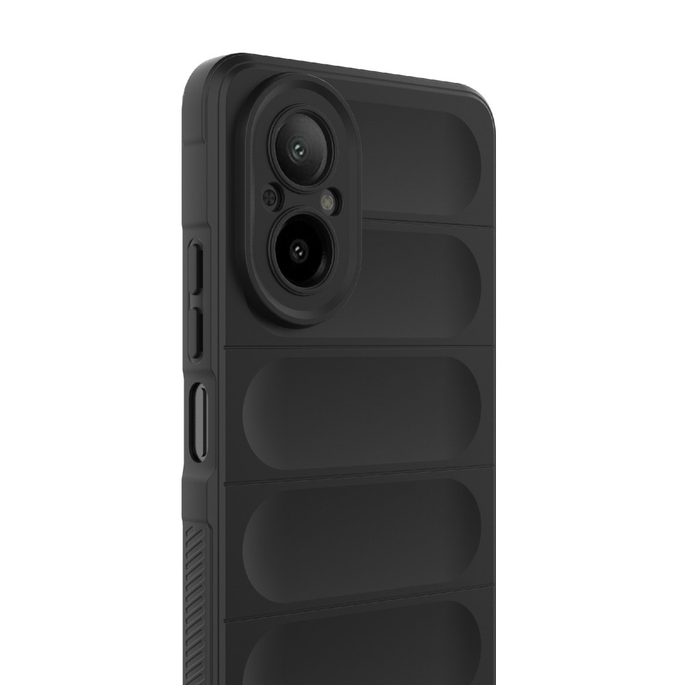 Rugg odolný gelový kryt na mobil Realme C67 - čierny