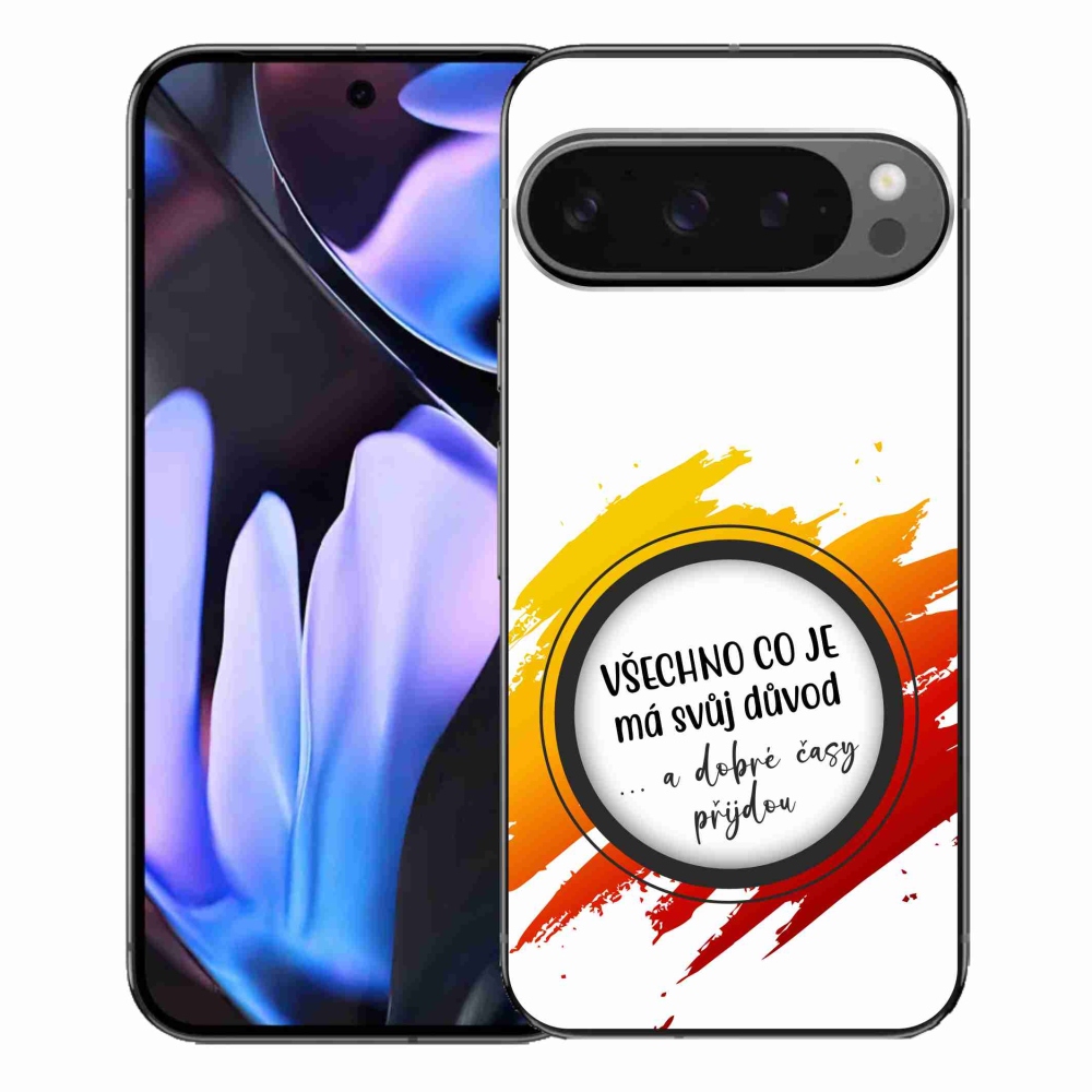 Gélový kryt mmCase na Google Pixel 9 Pro XL - citát 3 biele pozadie