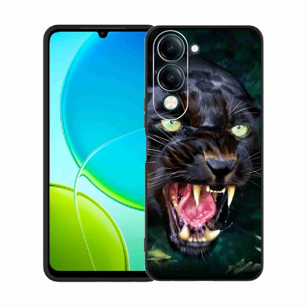 Gélový kryt mmCase na Vivo Y29s 5G - rozzúrený čierny panter