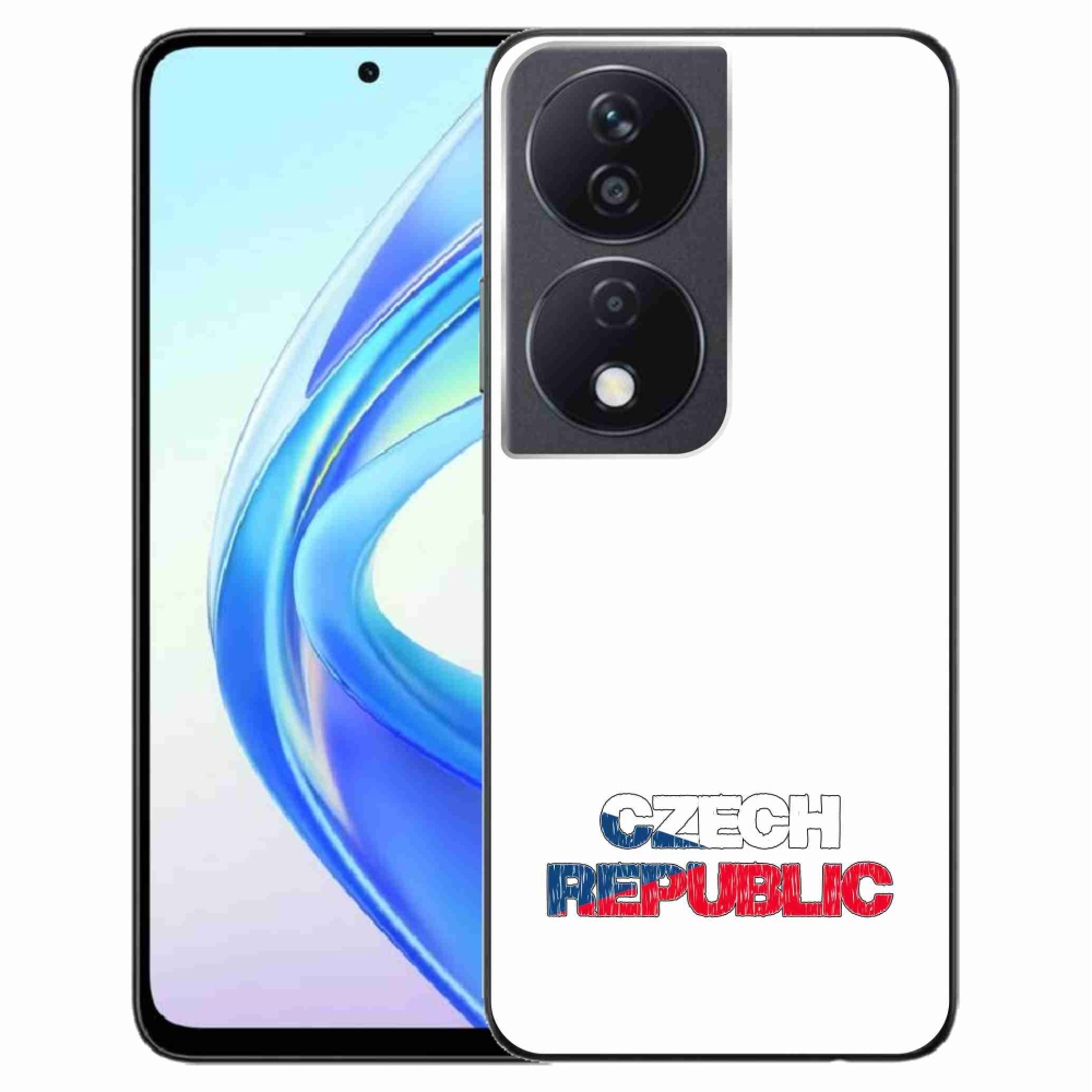 Gélový kryt mmCase na Honor X7b/Honor 90 Smart - Czech Republic biele pozadie