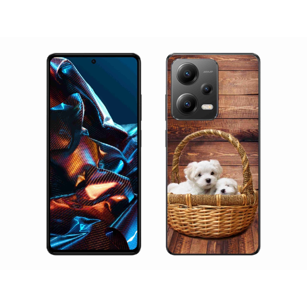 Gélový kryt mmCase na mobil Xiaomi Redmi Note 12 Pro 5G - šteniatka