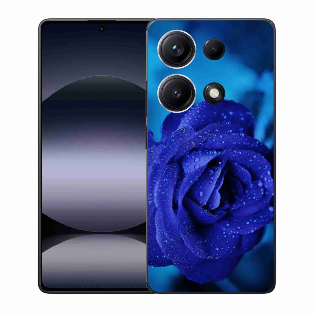 Gélový kryt mmCase na Xiaomi Redmi Note 14S - modrá ruža