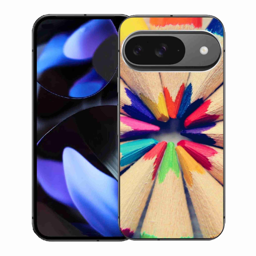 Gélový kryt mmCase na Google Pixel 9/9 Pro - pastelky