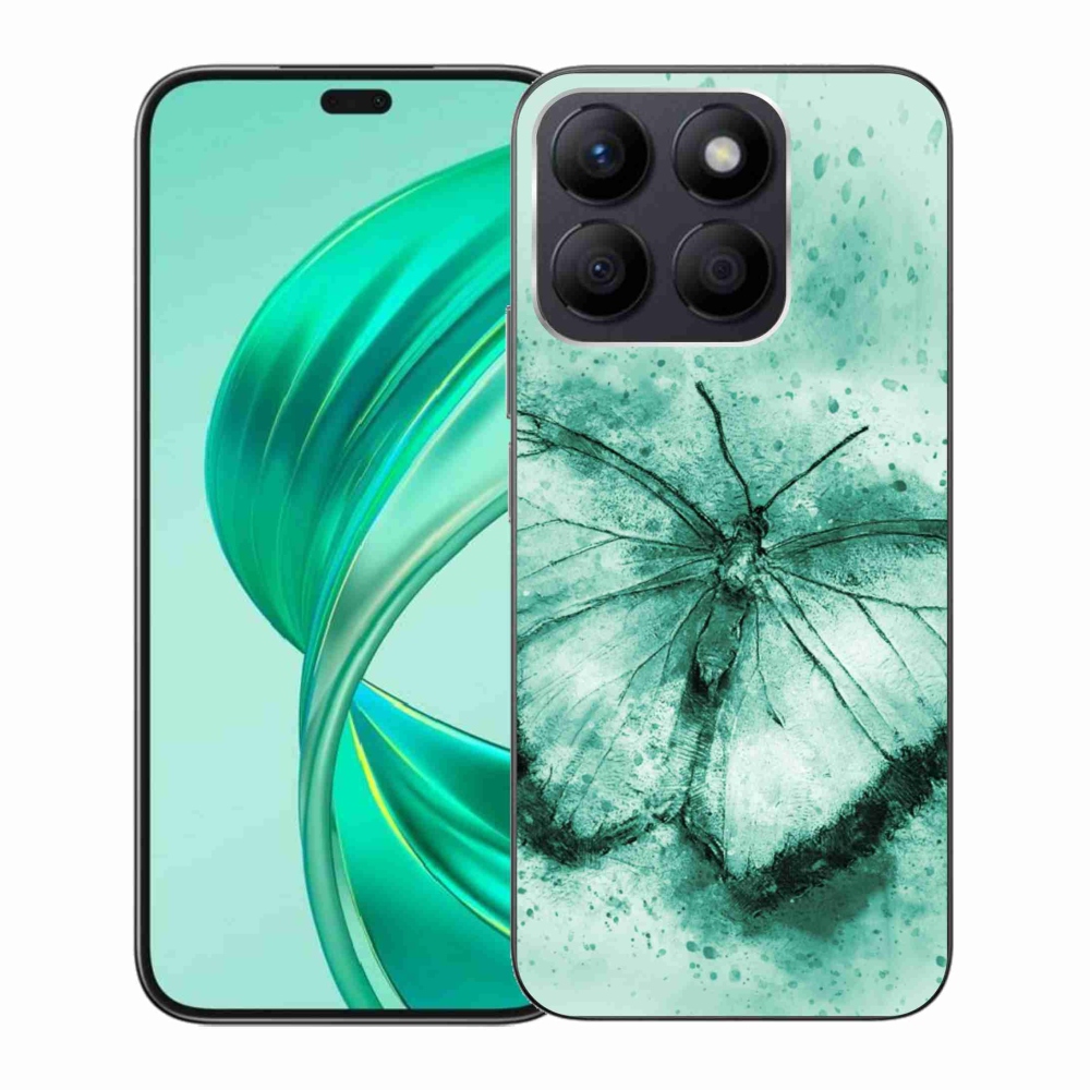 Gélový obal mmCase na Honor X8b - zelený motýľ