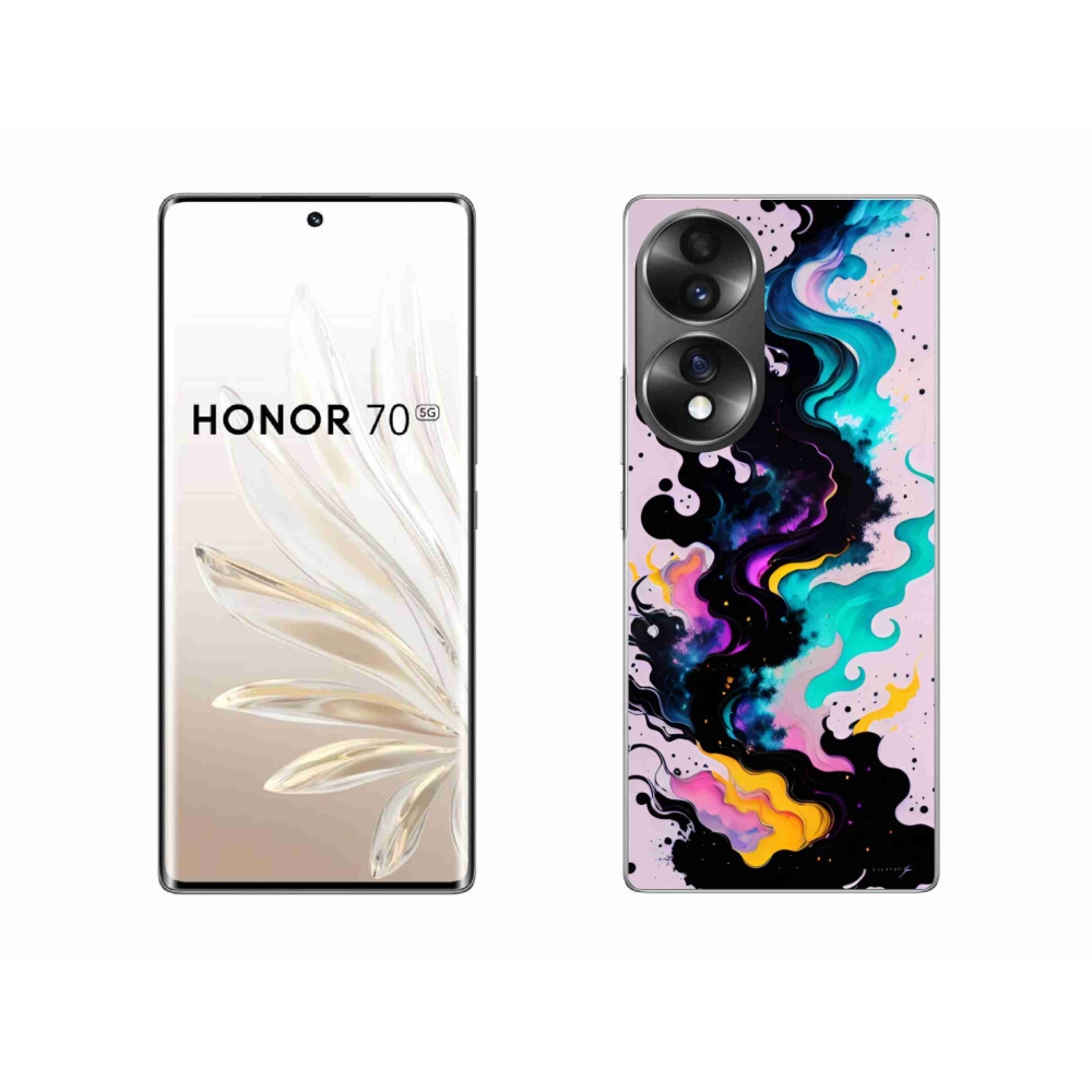 Gélový kryt mmCase na Honor 70 - abstraktný motív 4